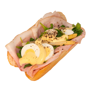 Broodje beenham-asperge