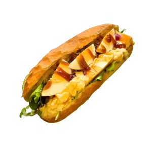 Baguette huisgemaakte eiersalade