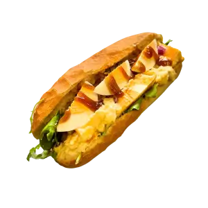 Baguette huisgemaakte eiersalade