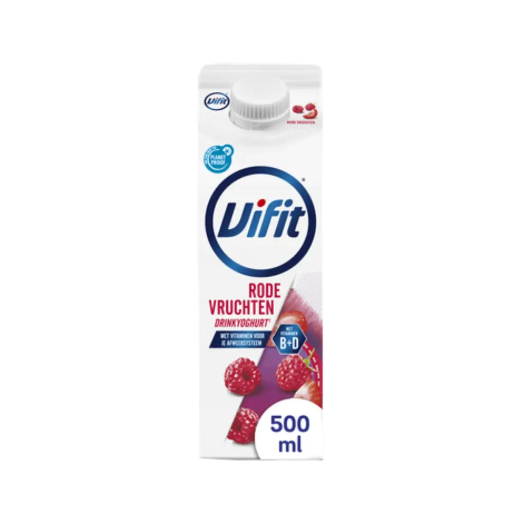 Vifit drinkyoghurt rode vruchten 500ml